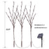 Solar Cherry Tree Light Christmas Decor for Garden Pathway, 3Pcs - millionsource