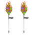 Solar Light Multi-Color Flickering Pine Lights with 2 Modes, 2Pcs - millionsource
