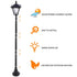 63in Vintage Solar Lamp Post Light with Planter Selectable Height - millionsource