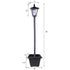 63in Vintage Solar Lamp Post Light with Planter Selectable Height - millionsource