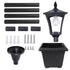 63in Vintage Solar Lamp Post Light with Planter Selectable Height - millionsource