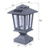 Solar Post Light Exterior Post Lantern with 3.5" Pier Mount Base - millionsource