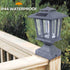 Solar Post Light Exterior Post Lantern with 3.5" Pier Mount Base - millionsource