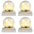 Waterproof Solar Post Cap Light Landscape Light Color Changing, 4Pcs - millionsource