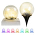 Waterproof Solar Post Cap Light Landscape Light Color Changing, 4Pcs - millionsource