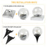 Waterproof Solar Post Cap Light Landscape Light Color Changing, 4Pcs - millionsource