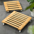 Multi Tier Wood Plant Stand Flower Pots Plant Shelves Rack Holder - millionsource