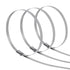 100PCs Metal Zip Ties Stainless Steel Self-Lock Ties Exhaust Wrap - millionsource