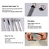 100PCs Metal Zip Ties Stainless Steel Self-Lock Ties Exhaust Wrap - millionsource