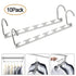 10Pack Metal Wonder Magic Closet Hanger Organizer Hook - millionsource