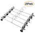 20 Pack Metal Pants Trousers Skirt Dress Coat Clip Hangers - millionsource