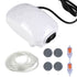 Aquarium Air Pump Fish Tank Single/Twin Outlet & Air Line & Check Valve - millionsource