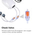 Aquarium Air Pump Fish Tank Single/Twin Outlet & Air Line & Check Valve - millionsource