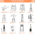 87 in Pyramid Patio Heater with Cover 42000 BTU Propane Gas Heating - millionsource