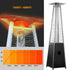 87 in Pyramid Patio Heater with Cover 42000 BTU Propane Gas Heating - millionsource
