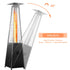 87 in Pyramid Patio Heater with Cover 42000 BTU Propane Gas Heating - millionsource