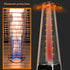 87 in Pyramid Patio Heater with Cover 42000 BTU Propane Gas Heating - millionsource