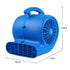 2000CFM 1/3 HP Air Mover Blower speed Carpet Floor Dryer - millionsource