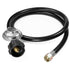 Universal Low-Pressure Propane Regulator with 4.6FT Hose QCC1 - millionsource