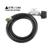 Universal Low-Pressure Propane Regulator with 4.6FT Hose QCC1 - millionsource