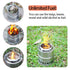 Upgraded Portable Camping Wood Stove w/Solid Alcohol Plate - millionsource
