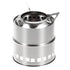 Upgraded Portable Camping Wood Stove w/Solid Alcohol Plate - millionsource