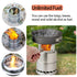 Upgraded Portable Camping Wood Stove w/Solid Alcohol Plate - millionsource