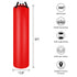 Heavy Duty Hanging Punching Bag PU Leather w/Bold Metal Chain - millionsource