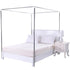 4 Corner Post Bed Canopy Elegant Curtain Mosquito Net - millionsource