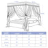 4 Corner Post Bed Canopy Elegant Curtain Mosquito Net - millionsource