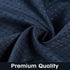 Heavy Duty Fabric Shower Curtain Set Honeycomb Weighted Hem - millionsource
