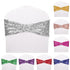 Spandex Sequin Chair Cover Sashes Bows Bands for Banquet Decor - millionsource