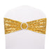 Spandex Sequin Chair Cover Sashes Bows Bands for Banquet Decor - millionsource