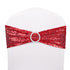 Spandex Sequin Chair Cover Sashes Bows Bands for Banquet Decor - millionsource