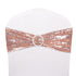Spandex Sequin Chair Cover Sashes Bows Bands for Banquet Decor - millionsource