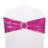 Spandex Sequin Chair Cover Sashes Bows Bands for Banquet Decor - millionsource