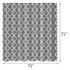 Geometric Fabric Bathroom Shower Curtain with Hook Set - millionsource