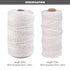 328ft/656ft Cotton Rope Macrame Cord Twisted Braided String - millionsource