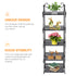 3/4/5-Tier Ladder Bookcase Storage Rack