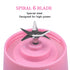 380ml USB Electric Juicer Fruit Smoothie Maker Blender