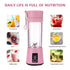 380ml USB Electric Juicer Fruit Smoothie Maker Blender
