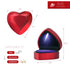 Heart Shape Ring Box With LED Light Jewelry Case