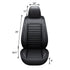5 Seats Car Seat Covers Full Set Leather Front Rear Back Padded - millionsource