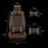 5 Seats Car Seat Covers Deluxe PU Leather Seat Cushion Full Set Cover - millionsource