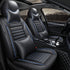 5 Seats Car Seat Covers Full Set Leather Front Rear Back Padded - millionsource