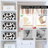Fabric Storage Bin Foldable Basket Box Cow Print Cotton Linen