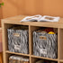 Fabric Storage Bin Foldable Basket Box Cow Print Cotton Linen