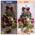 18in Small Christmas Tree With Lights Artificial Flocked
