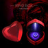 Heart Shape Ring Box With LED Light Jewelry Case