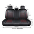 5 Seats Car Seat Covers Full Set Leather Front Rear Back Padded - millionsource